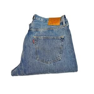 Levi's 501 90's Button Fly Denim Jeans Ripped Throughout Size 31 x 30